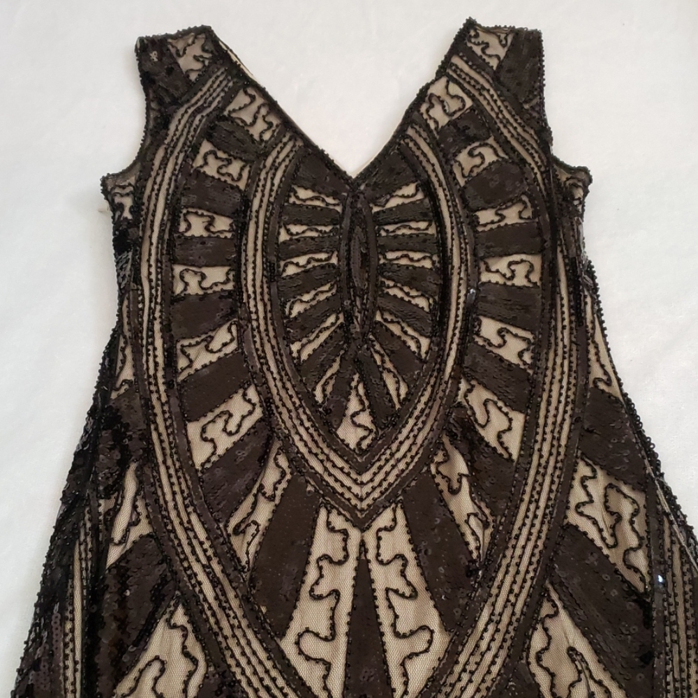 Vintage Roaring 20's flapper gown